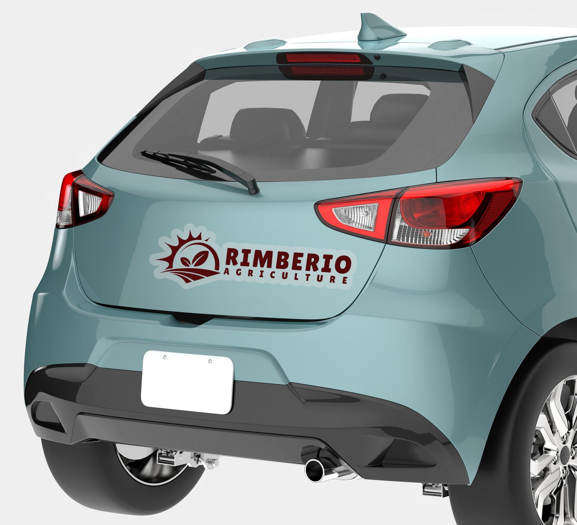Die-Cut Clear Bumper Stickers (12" x 12"/sqft) 2
