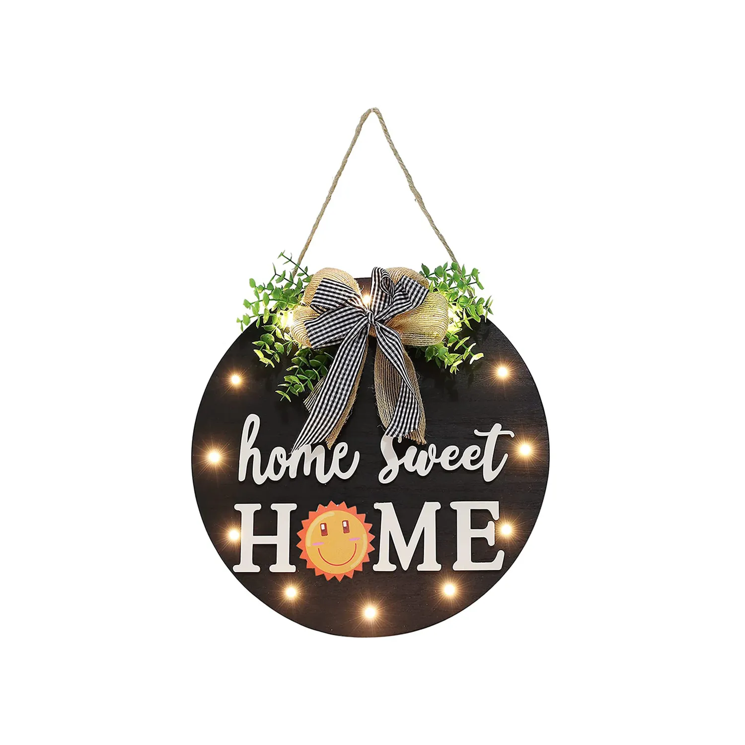 Wooden Sunflower Sign Tag With Led Light 4