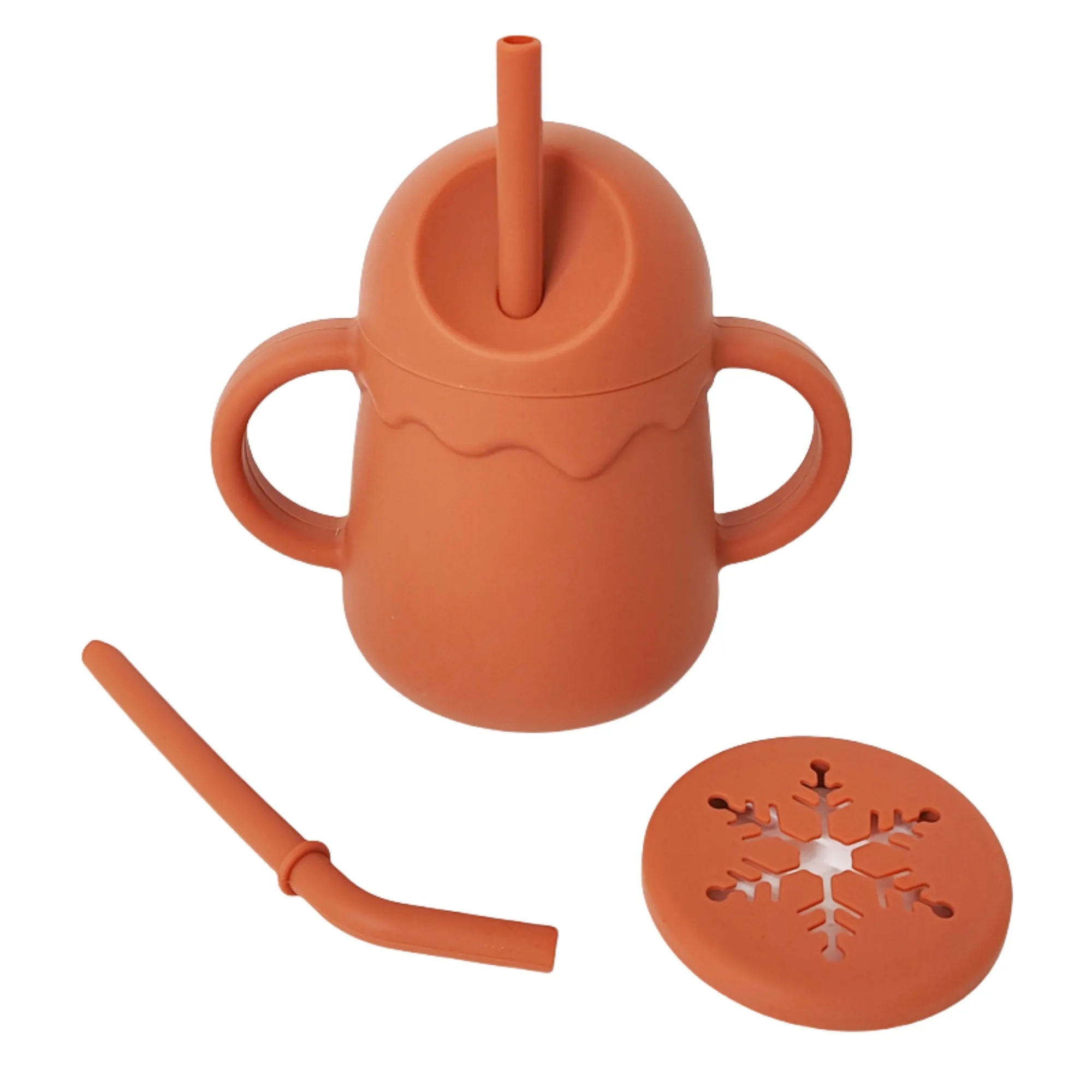 Silicone Baby Double-Handle Drinking Cup 1