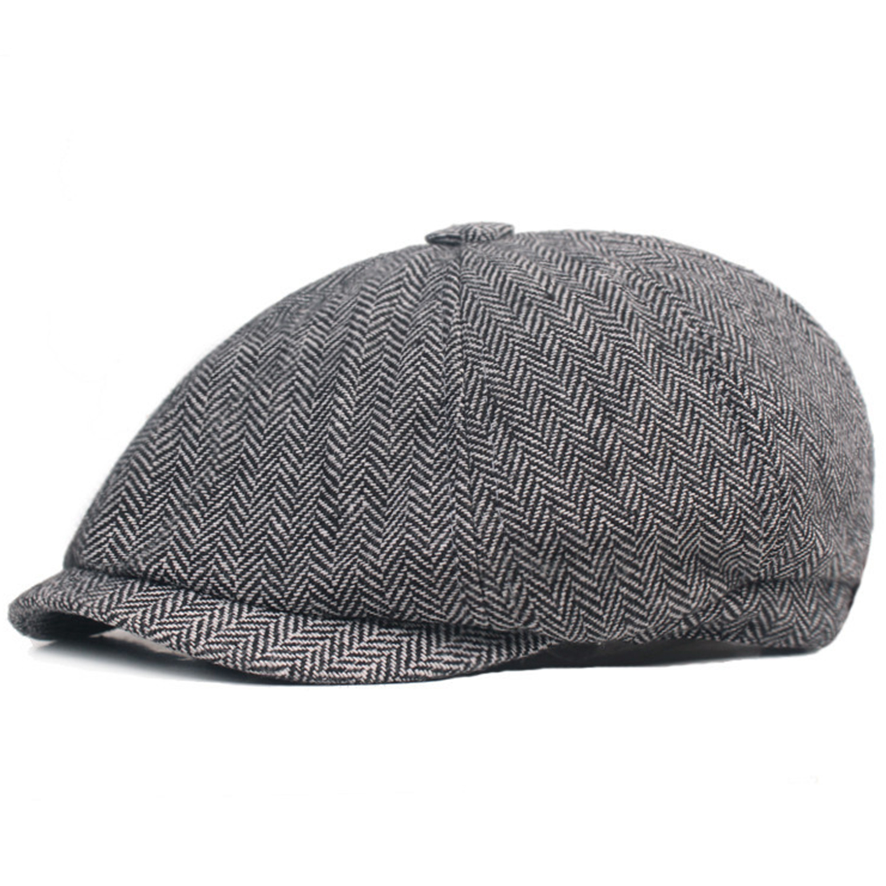 Cotton Flat Beret Cap Adjustable Size 4
