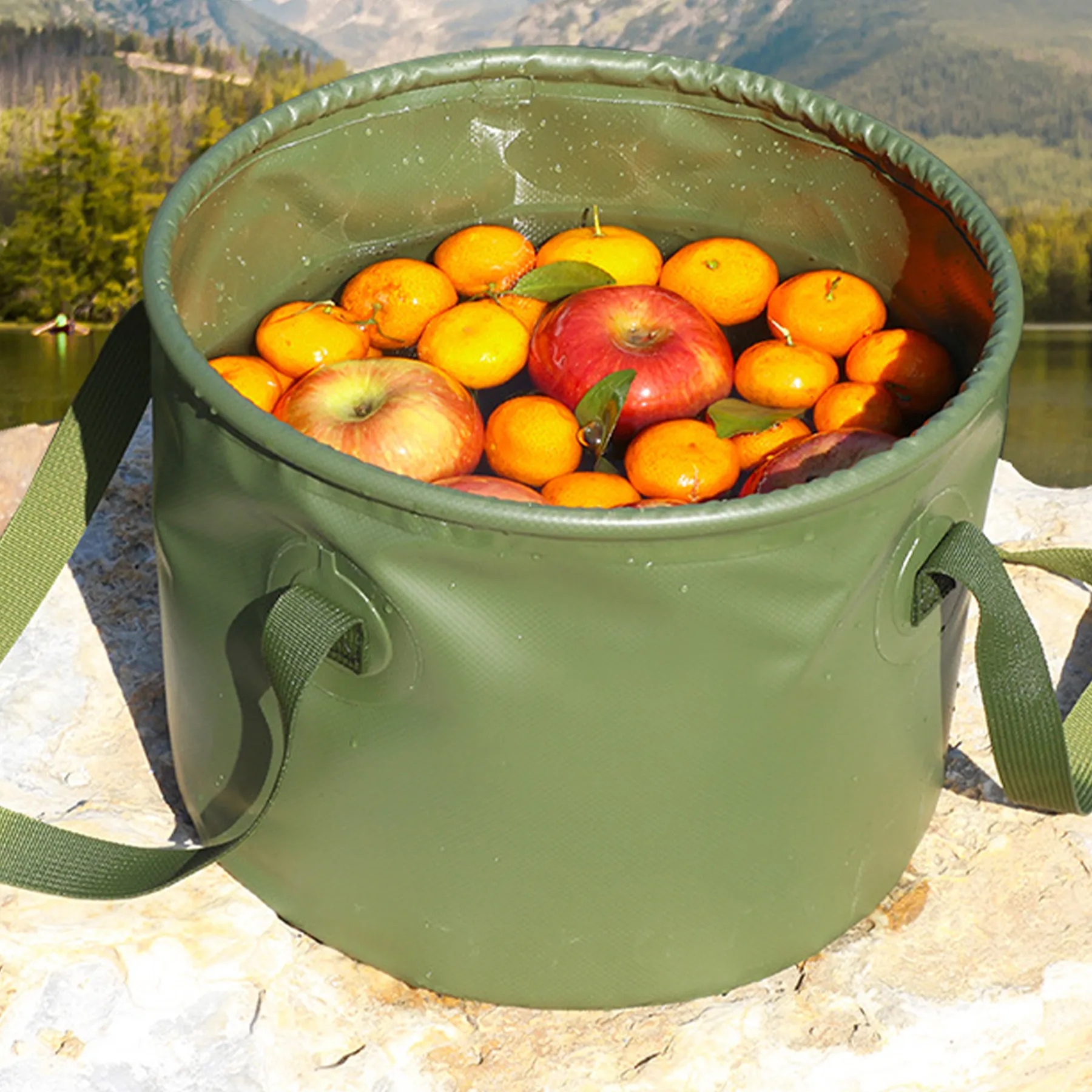 Pvc Portable Folding Camping Picnic Basin 8