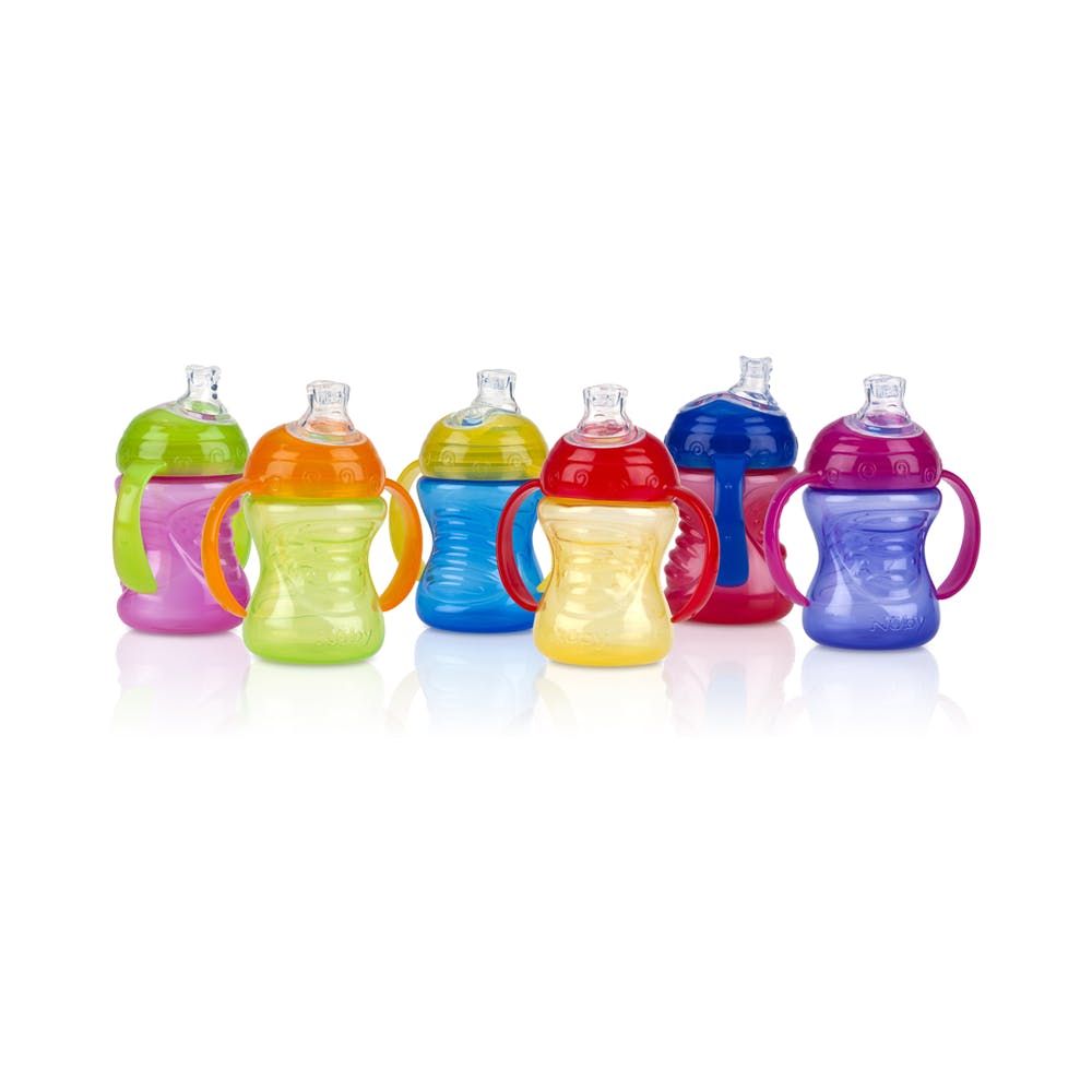 Nuby Grip N' Sip Super Spout Cup - Assorted Colors 8 oz 2