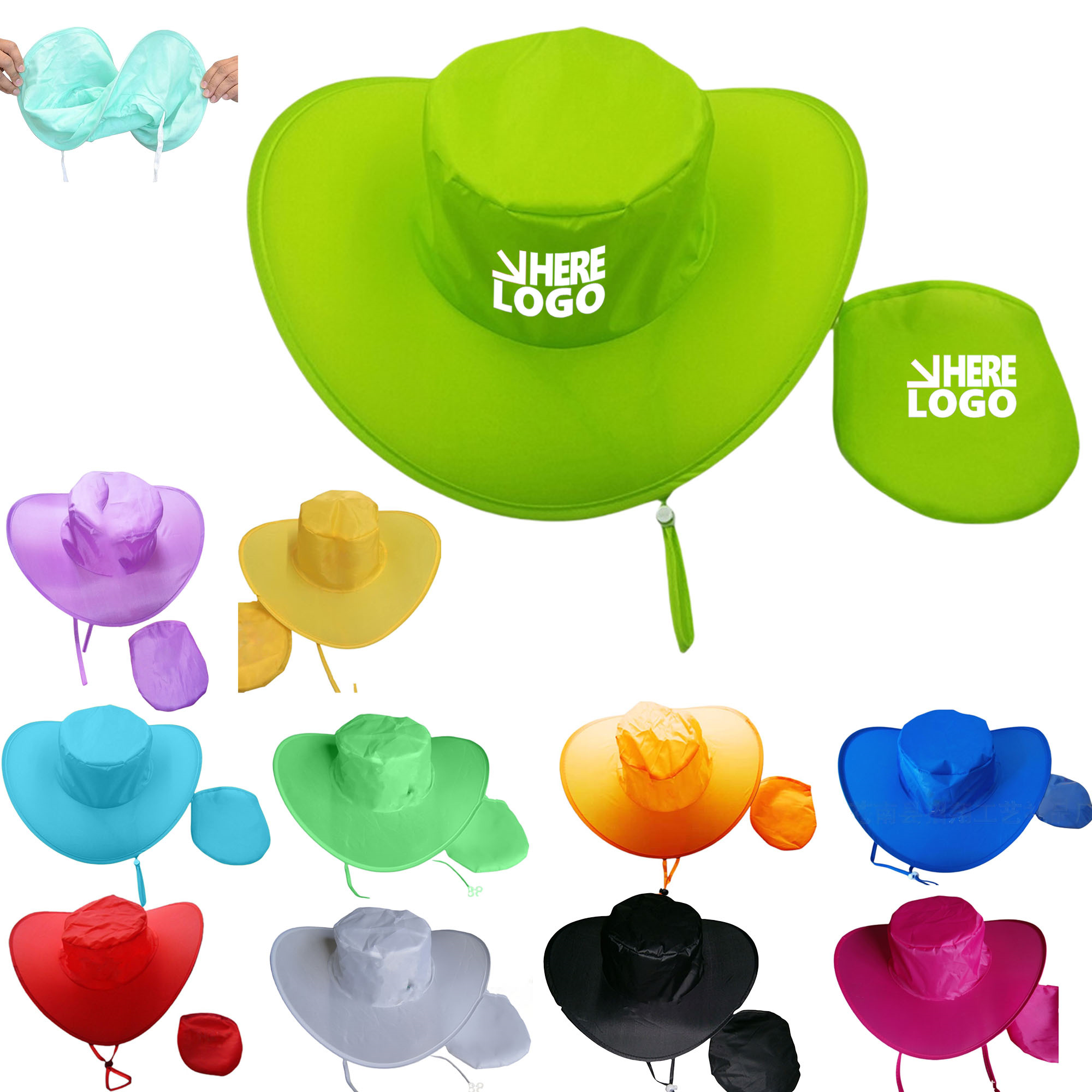 Foldable Polyester Sun Hat 8