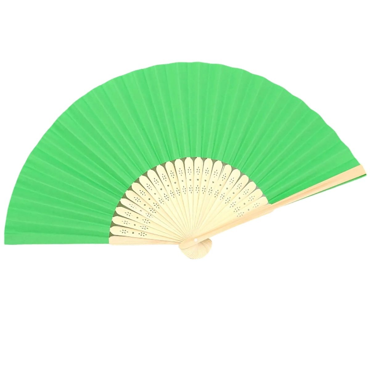 14.96 Inch Paper Fan with Bamboo Frame Lightweight Design 2