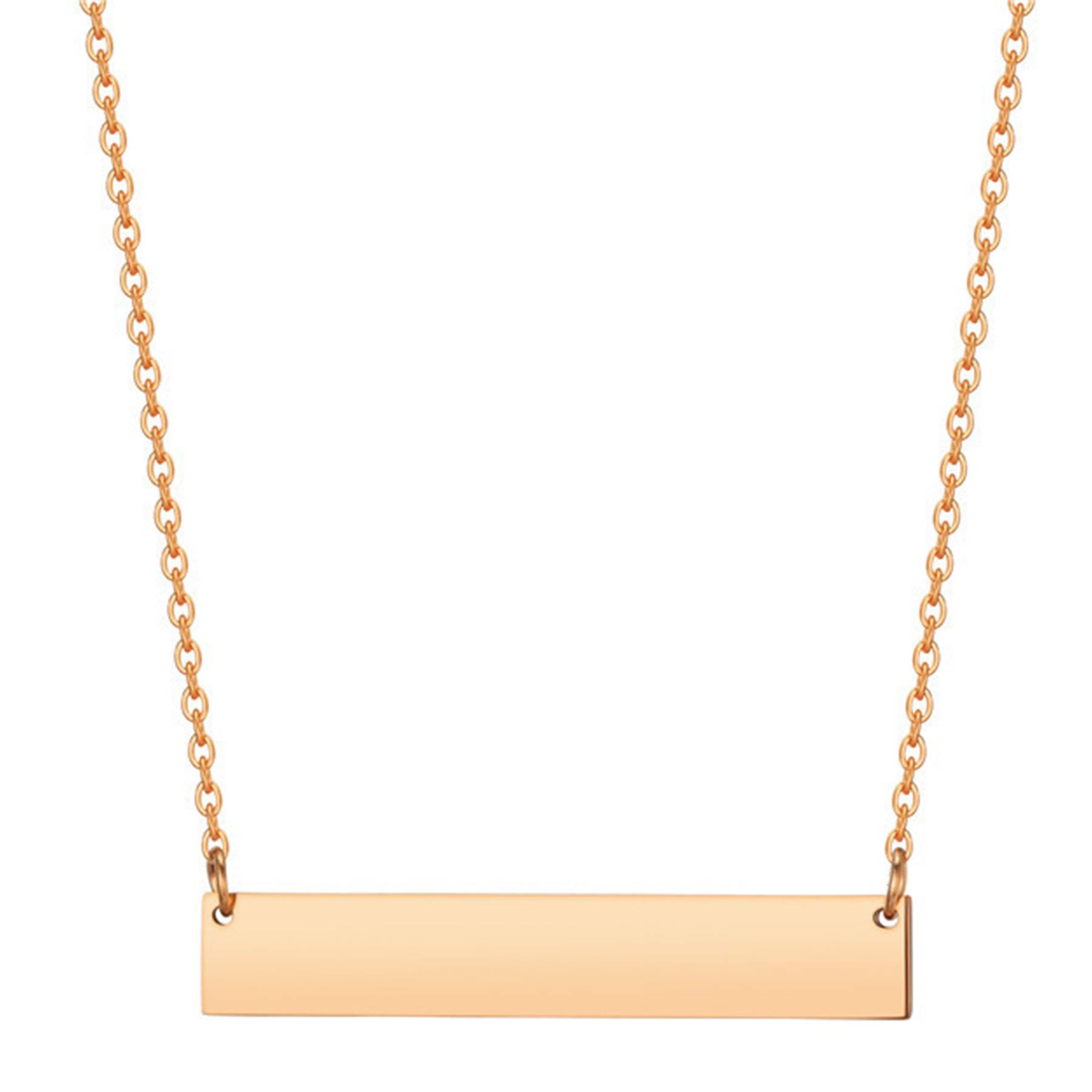 Steel Stainless Bar Necklace 3