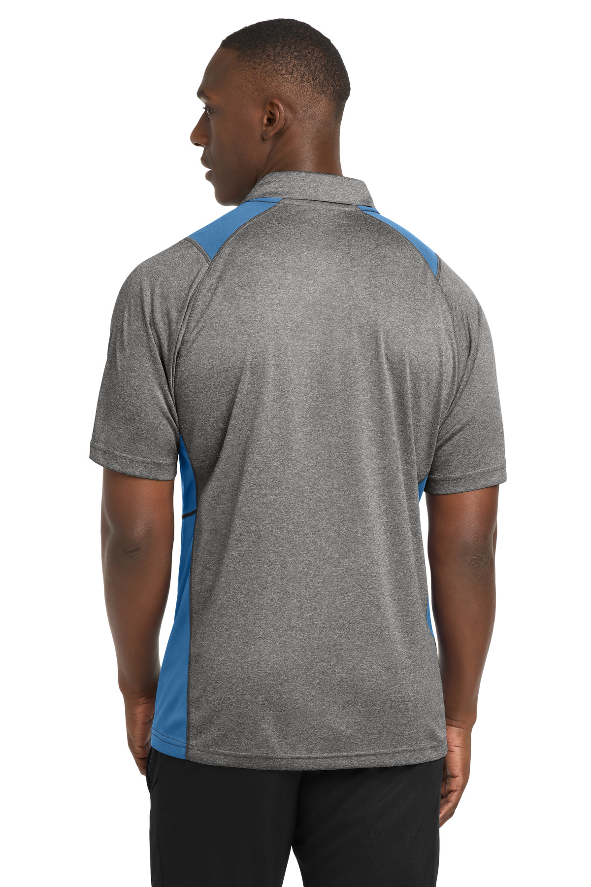 Sport-Tek Heather Colorblock Contender Polo. ST665 15