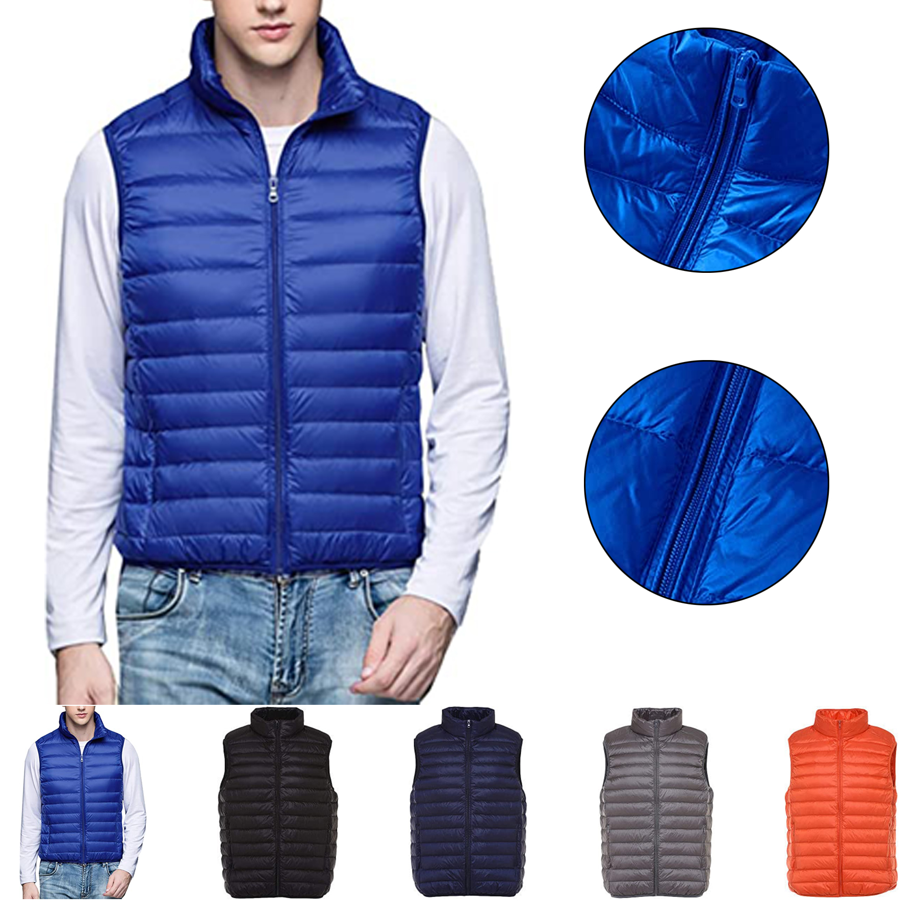 Men's down puffer vest 2