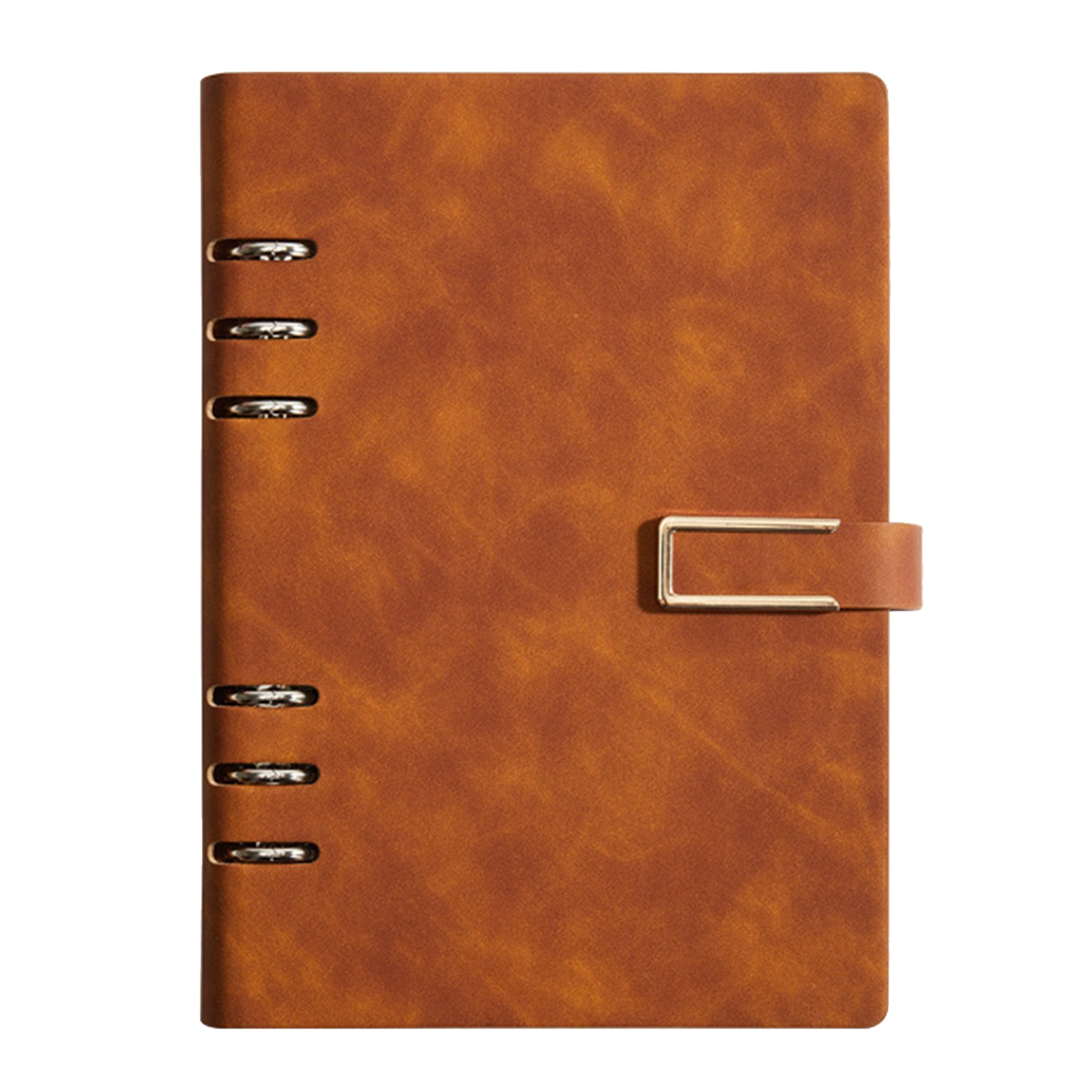 Refillable 6-Rings Hardcover Notebook W/ Magnetic U-Closure 5