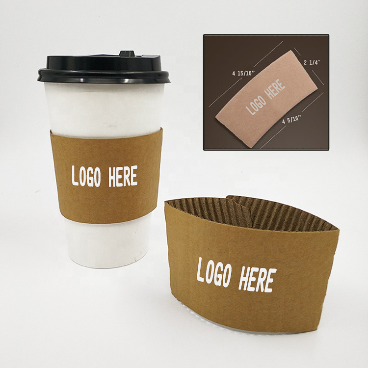 10-16 OZ Kraft Paper Cup Sleeve 4