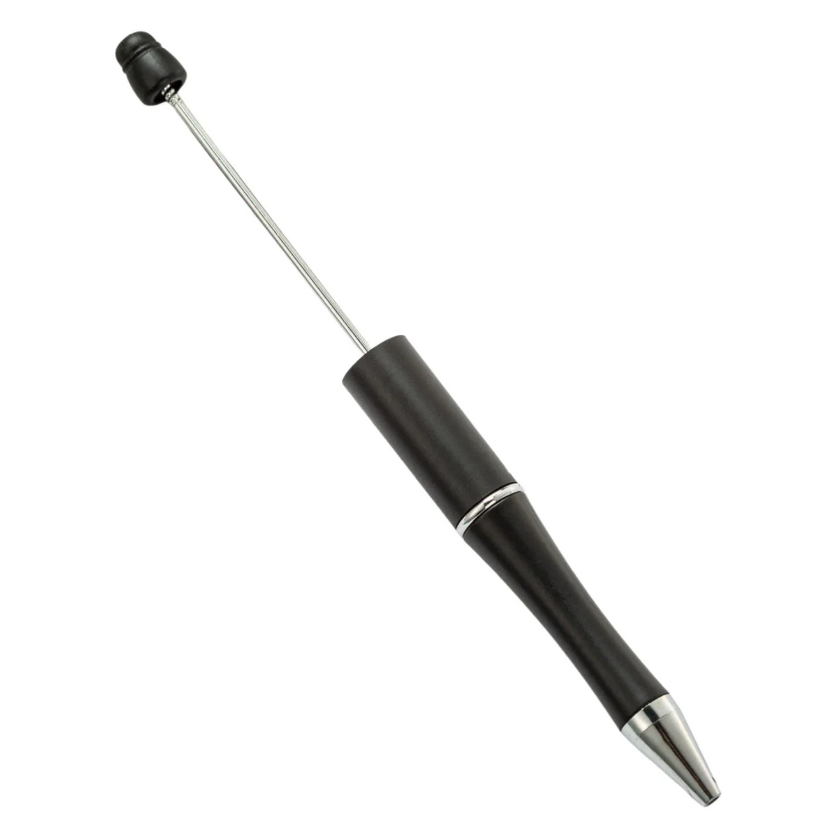 Durable Plastic Pen with Bead Decoration Option 67