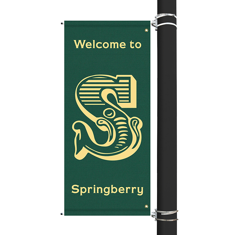 60" x 30" Custom Sunbrella™ Avenue Banner-1 Color Imprint 9