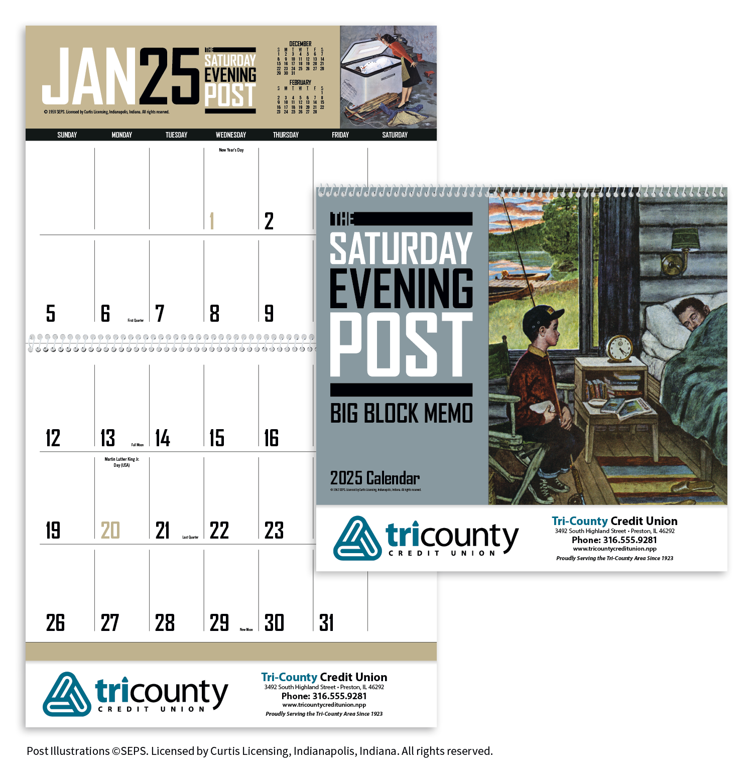 Triumph® Calendars Big Block Memo 41