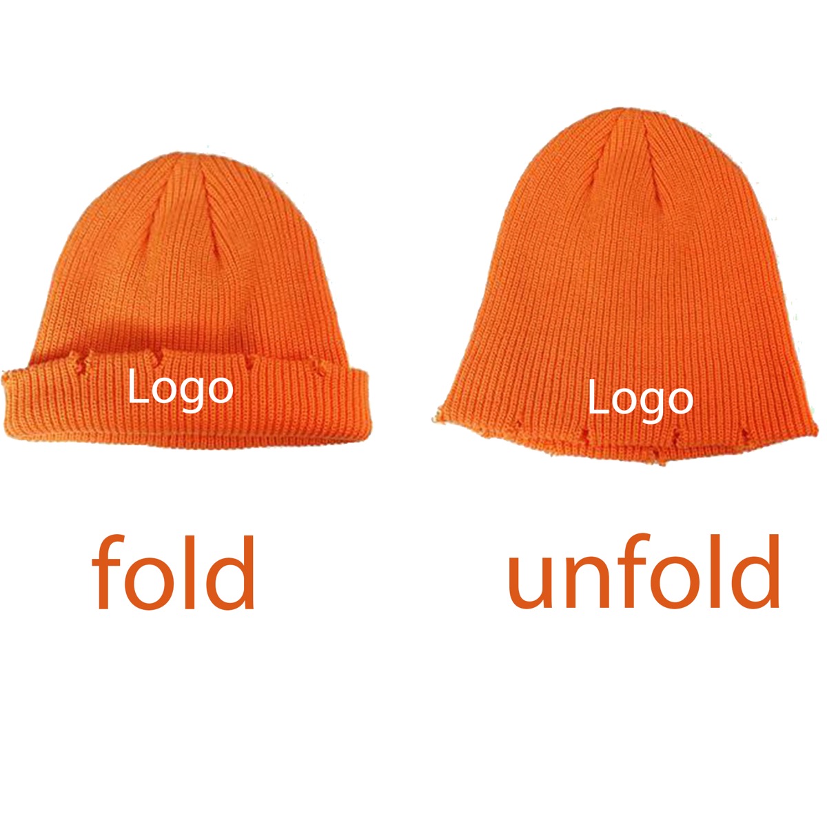 Unisex Winter Warm Knit Dilapidated Hole Beanie 3
