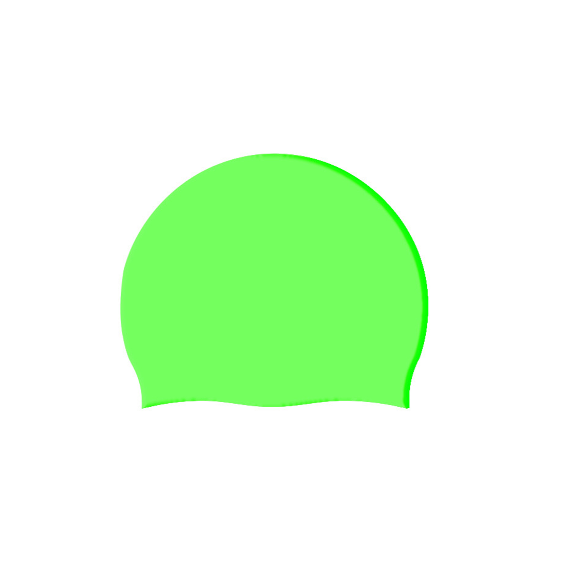 Silicone Swimming Cap 8.6" By 7.4" 4