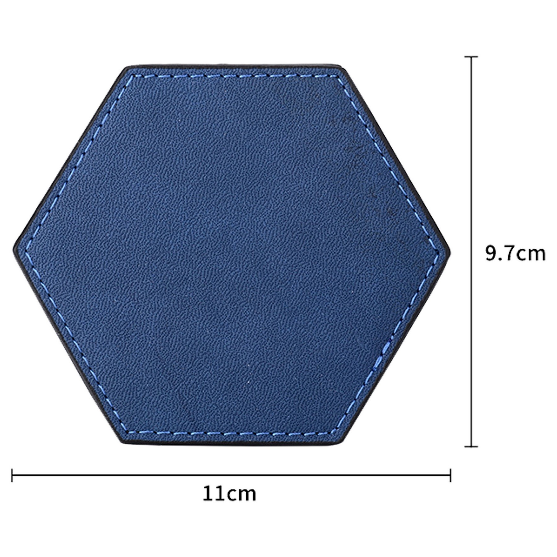 Hexagon Pu Leather Coaster 2