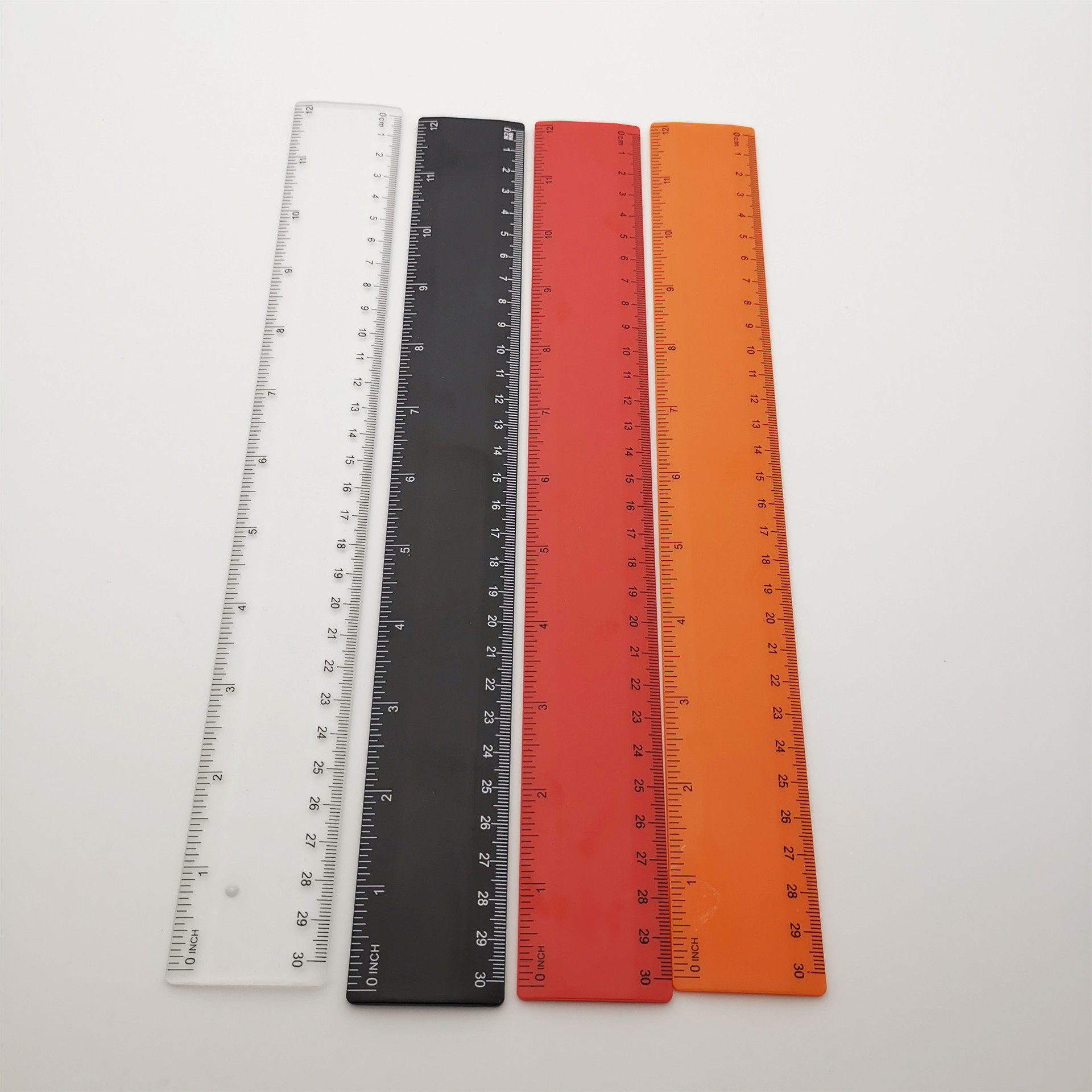 12" Plastic Ruler Straight Ruler 6