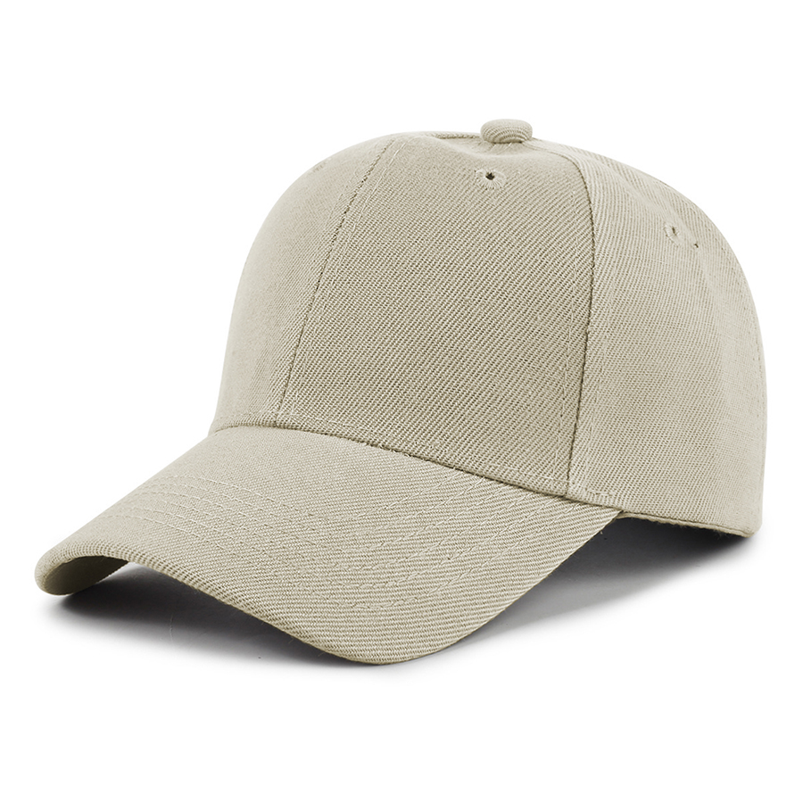 Kids' Stock Solid Color Polyester 6-Panel Cap 20
