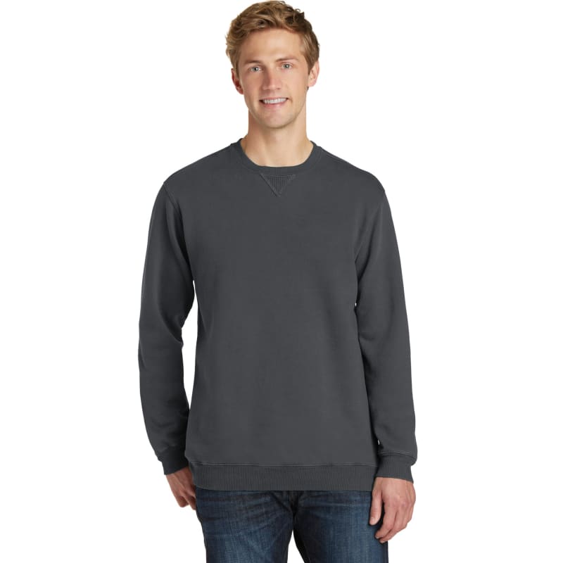 Port & Company Beach Wash Garment-Dyed Crewneck Sweatshirt, custom hoodie or sweatshirt with logo imprint 69