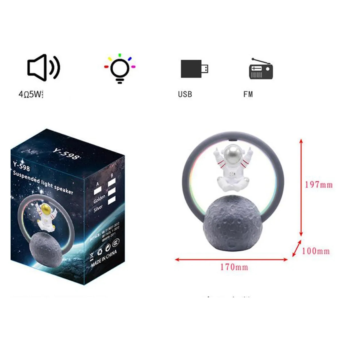 Magnetic Levitating Bluetooth Speaker 3