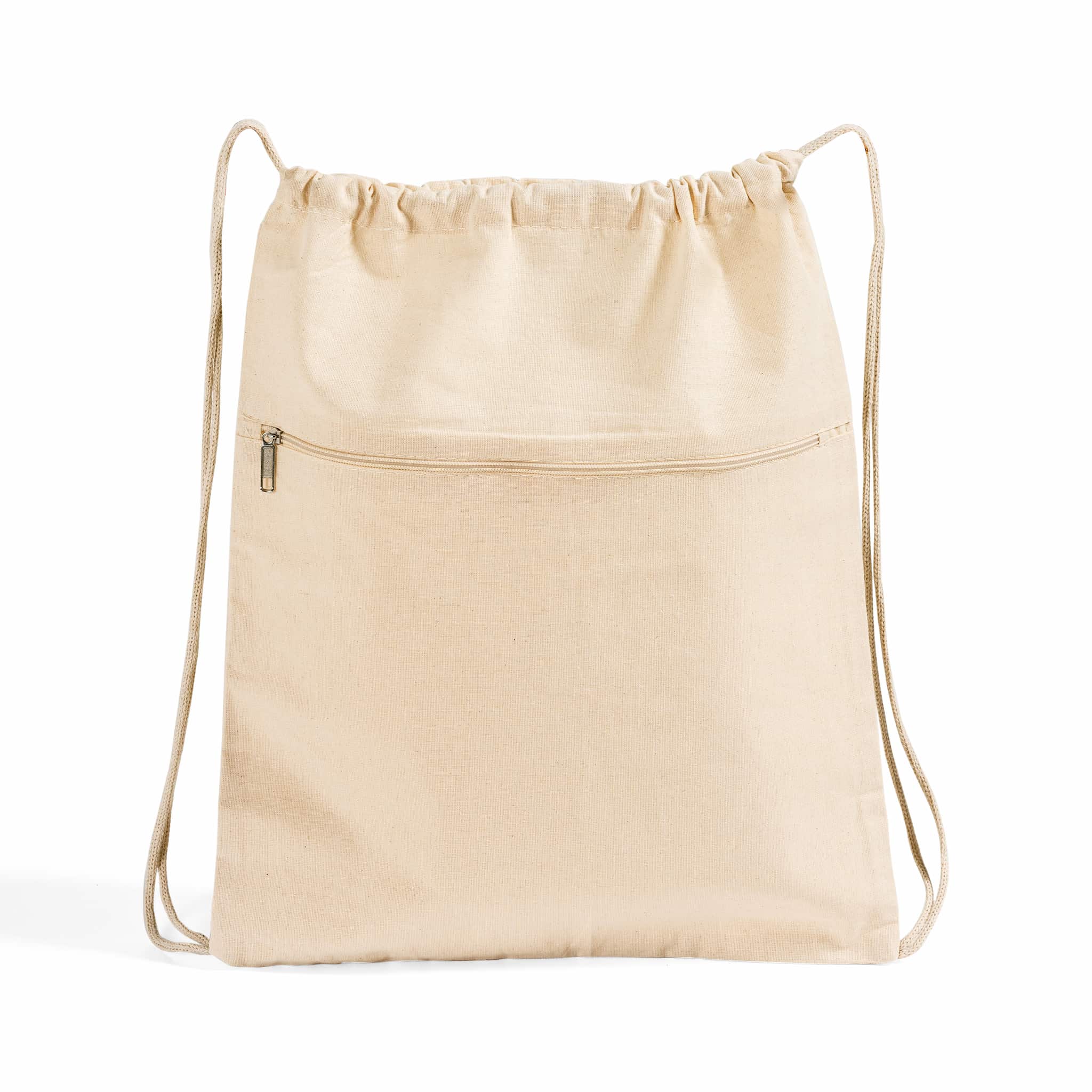 Front-Zip Drawstring Backpack 5