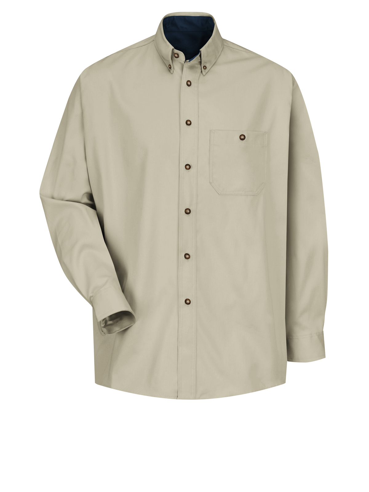 Red Kap Shirts - Men's Long Sleeve Cotton Contrast Dress Shirt 3