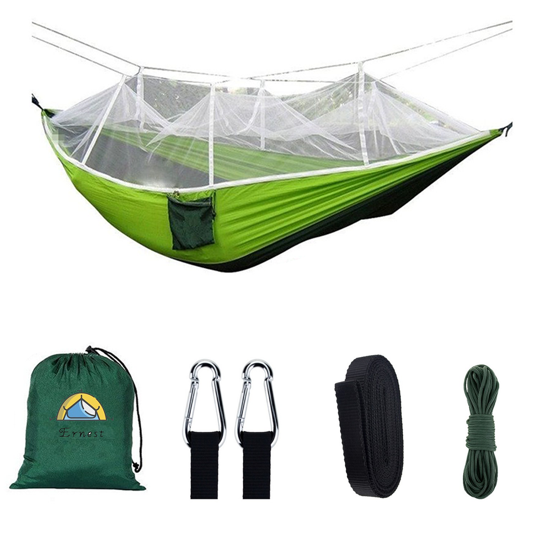 Outdoor portable camping mosquito net hammock 2