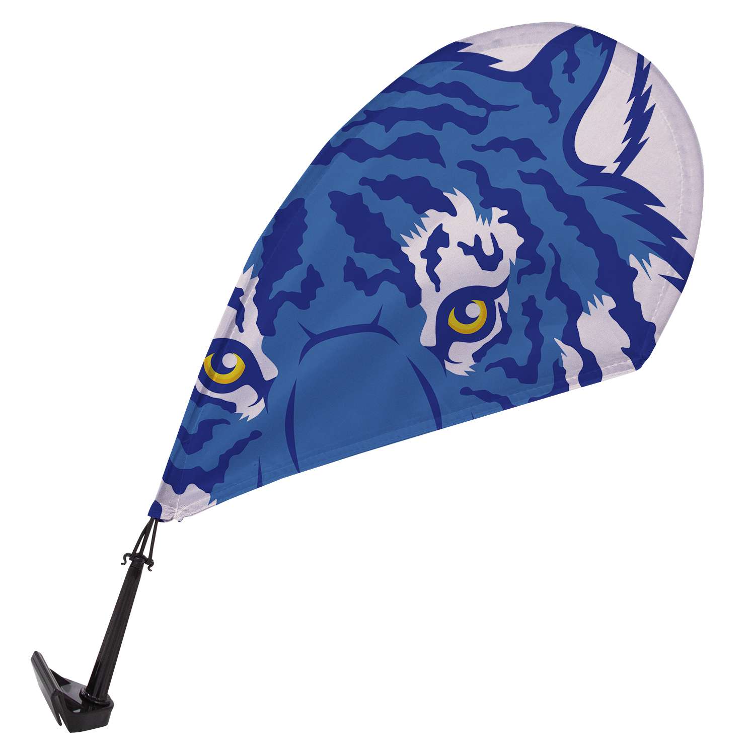 Mini Teardrop Sail Sign with Vehicle Base Kit Single-Sided 1