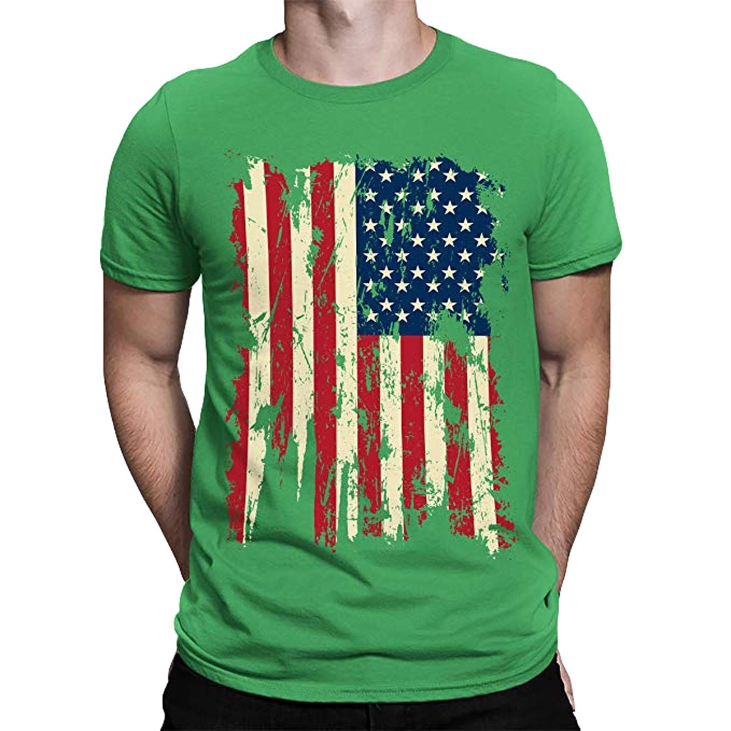 Customized  American Flag 4th of July Patriotic T-Shirt 5