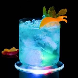 Led Luminous Round Coaster Cup Mat 4