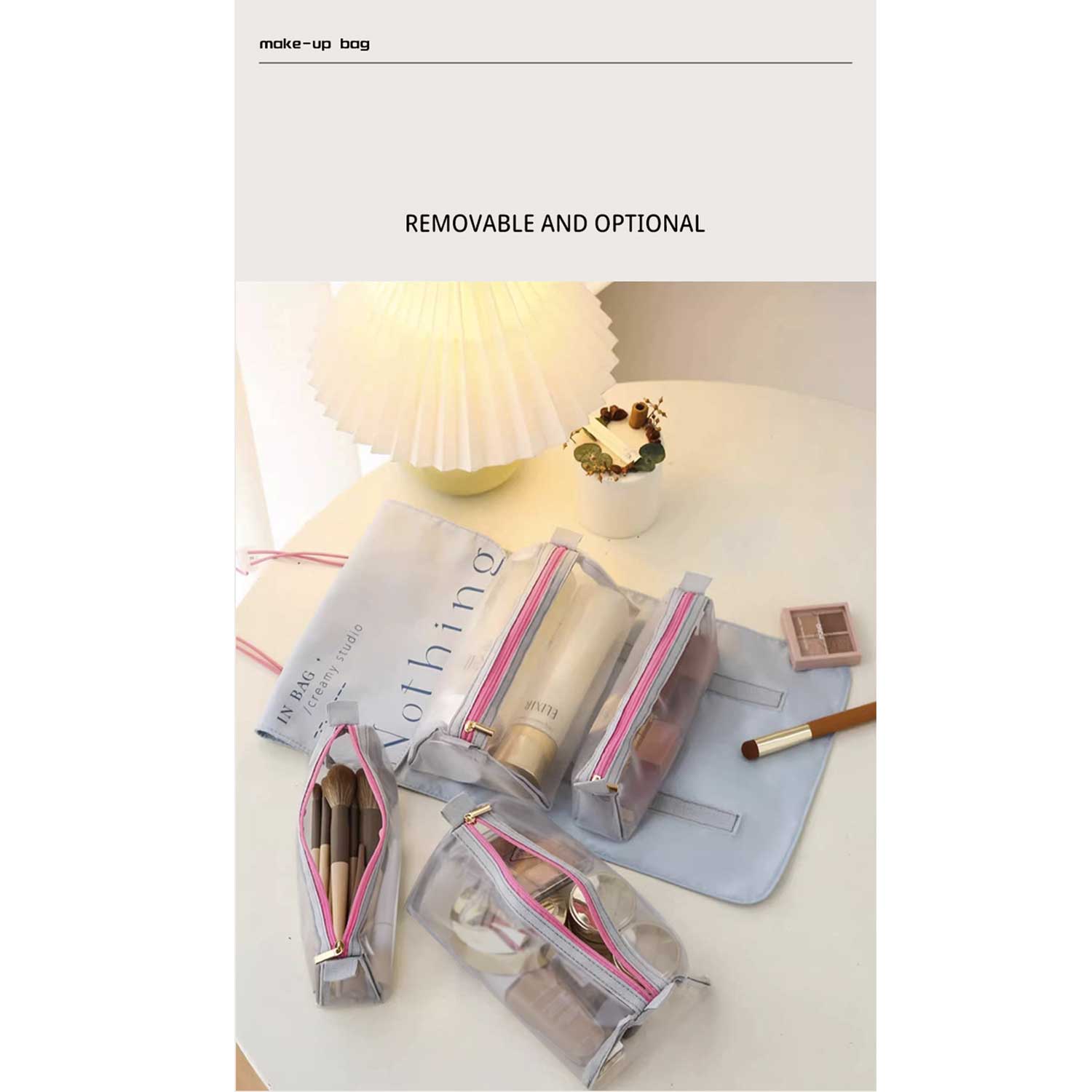 Large-Capacity Detachable Minimalist Foldable Makeup Bag 6