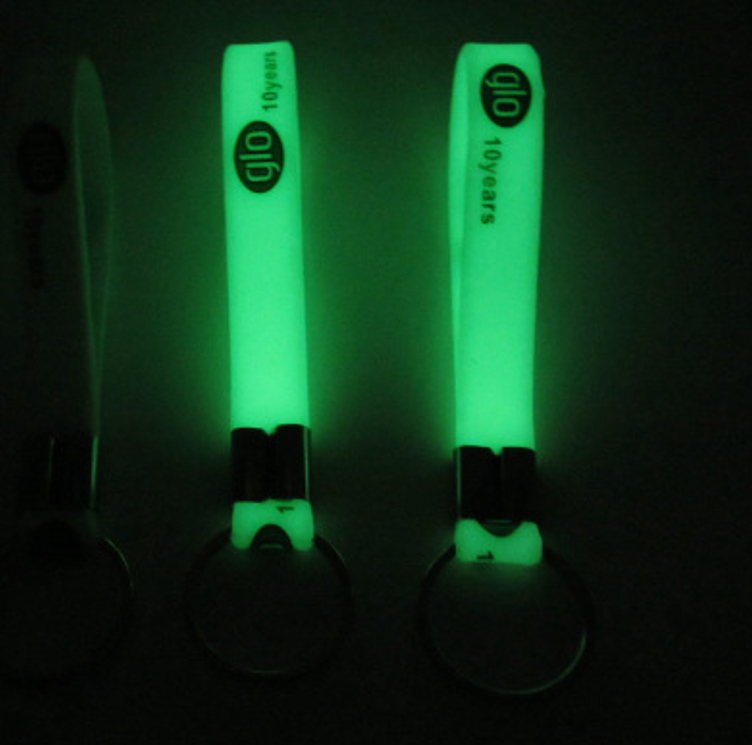 Glow in Dark Silicone Keychain 2
