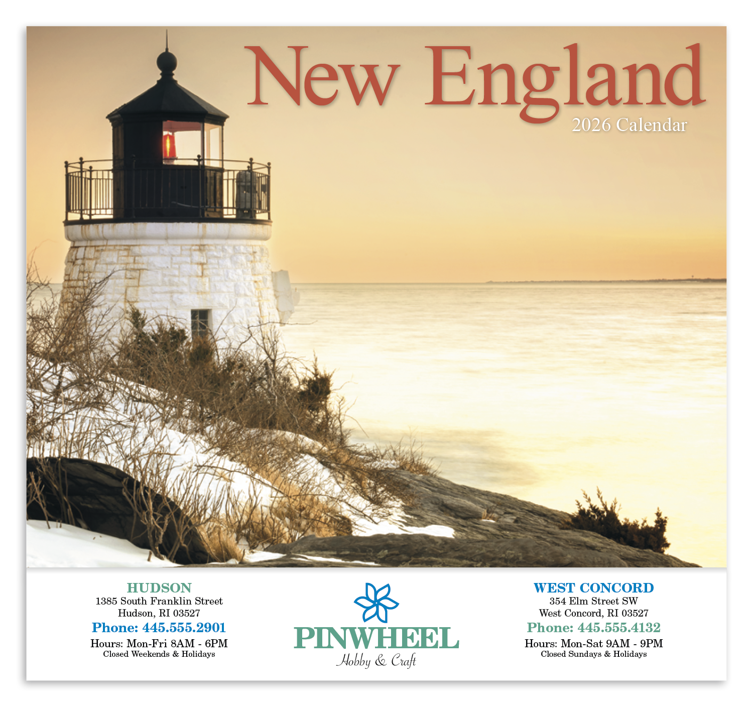 HotLine® Products New England Appointment Calendar - Stapled 18