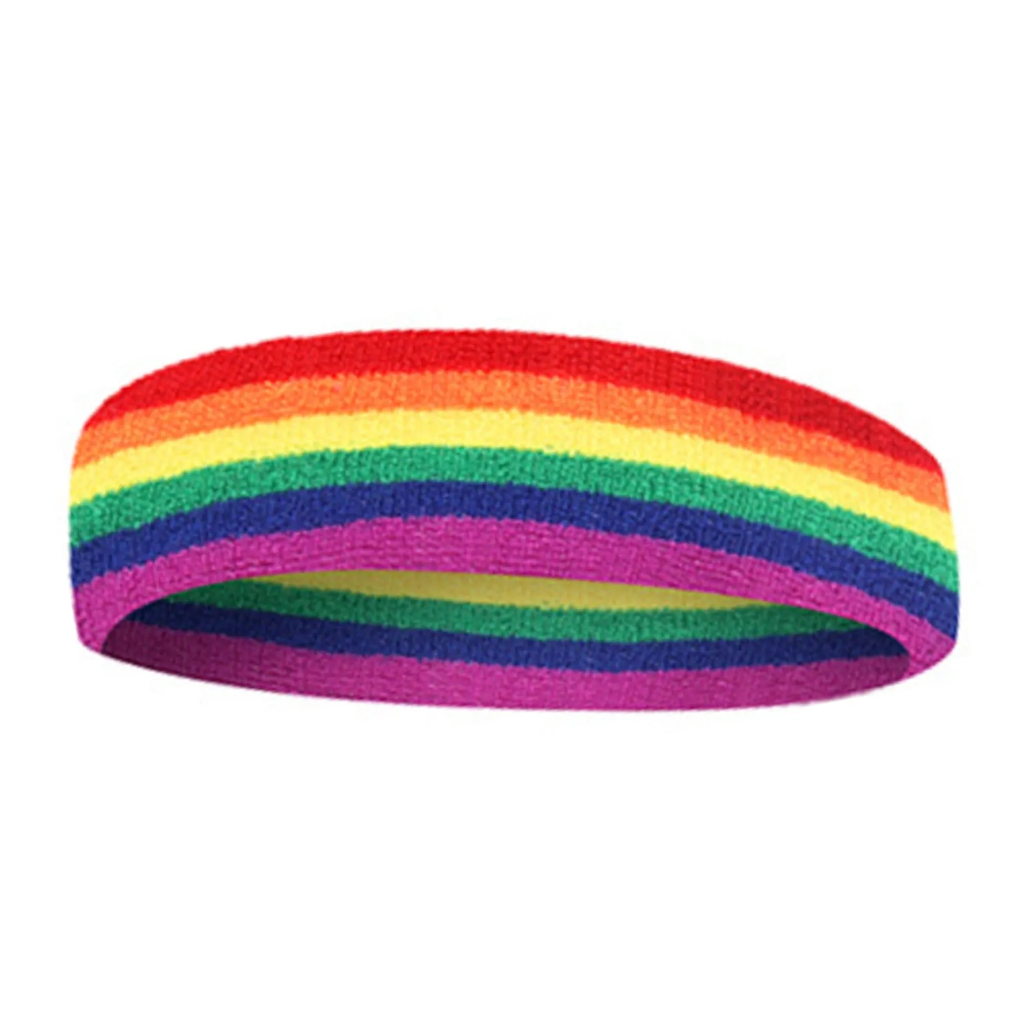Rainbow Cotton Sports Towel Headband LGBTQ 8
