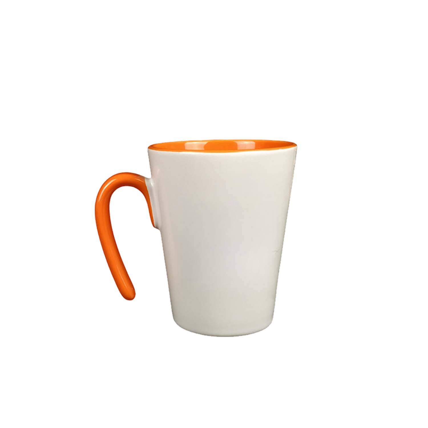 12OZ V-Shaped With Open Handle Ceramic Cup 2
