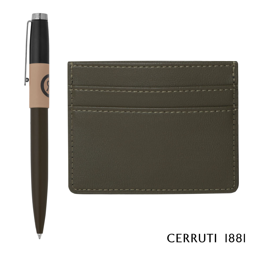 Cerruti 1881® Brick Ballpoint Pen & Card Holder Gift Set 8