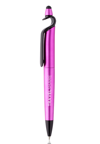 3-in-1 Plastic Pens with Stylus and Cell Stand 5