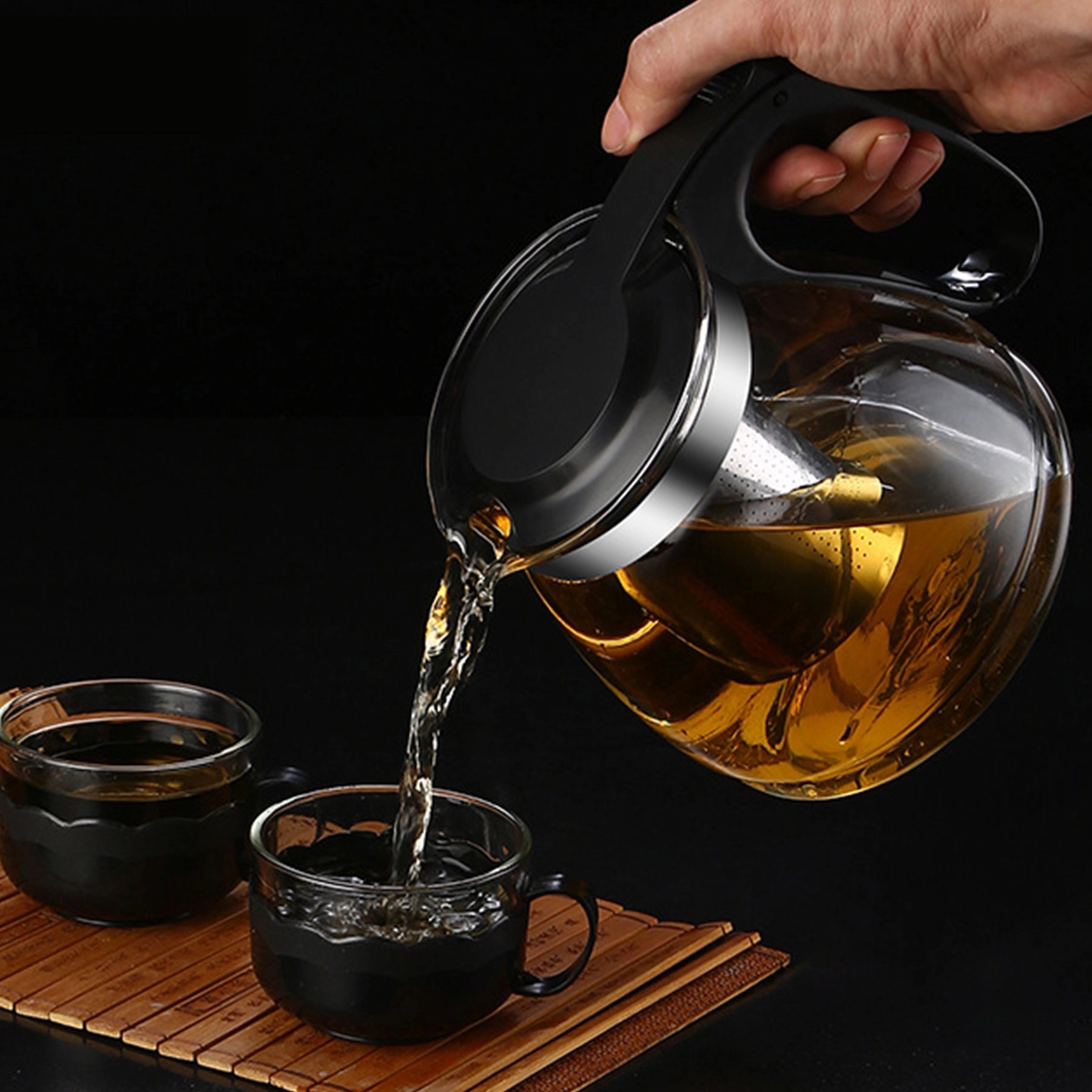 High Heat Resistance Glass Teapot With Filter 6