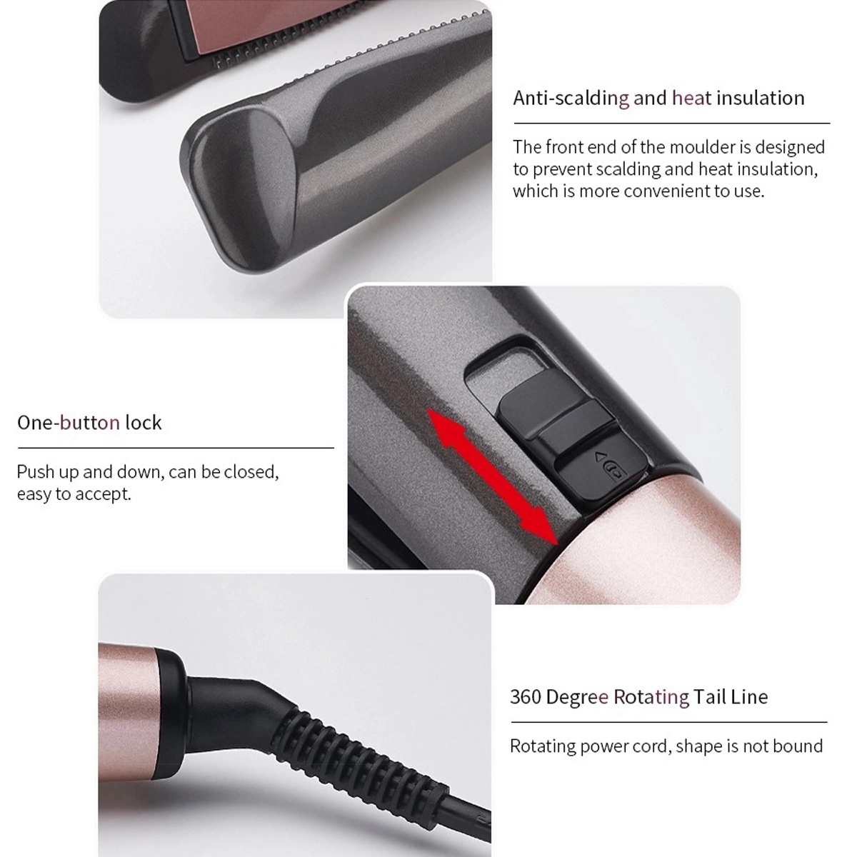 2 in 1 Spiral Style Hair Straightener and Curler 4