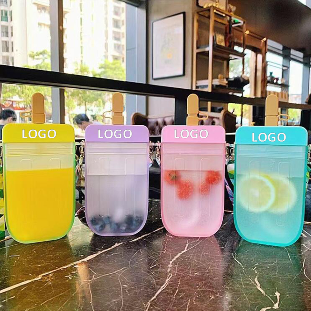 Plastic Cute Water Bottle with Straw 4