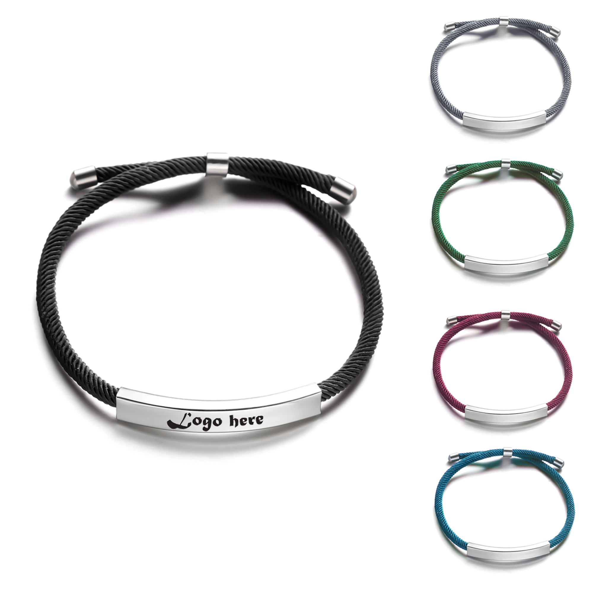 Customized metal braided bracelets 2