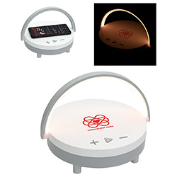 Archway Wireless Speaker with 5W Wireless Charger + Touch Light 12