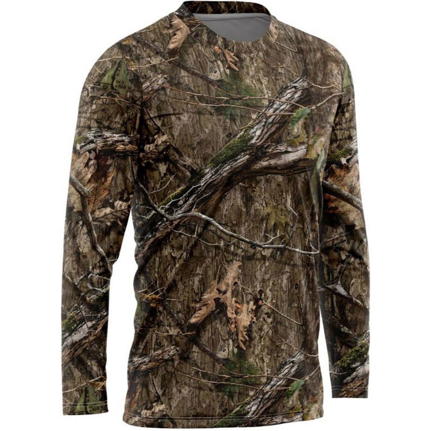 Mossy Oak® Men's 4.4 oz. Polyester Interlock Long Sleeve T-Shirt