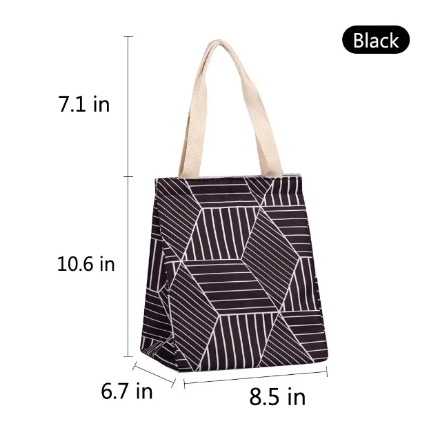 8.46" Lunch Picnic Tote Handbag 3