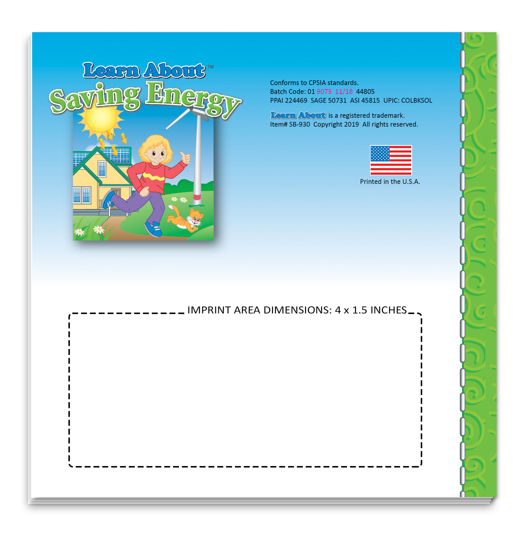 Learn About Saving Energy Storybook 1