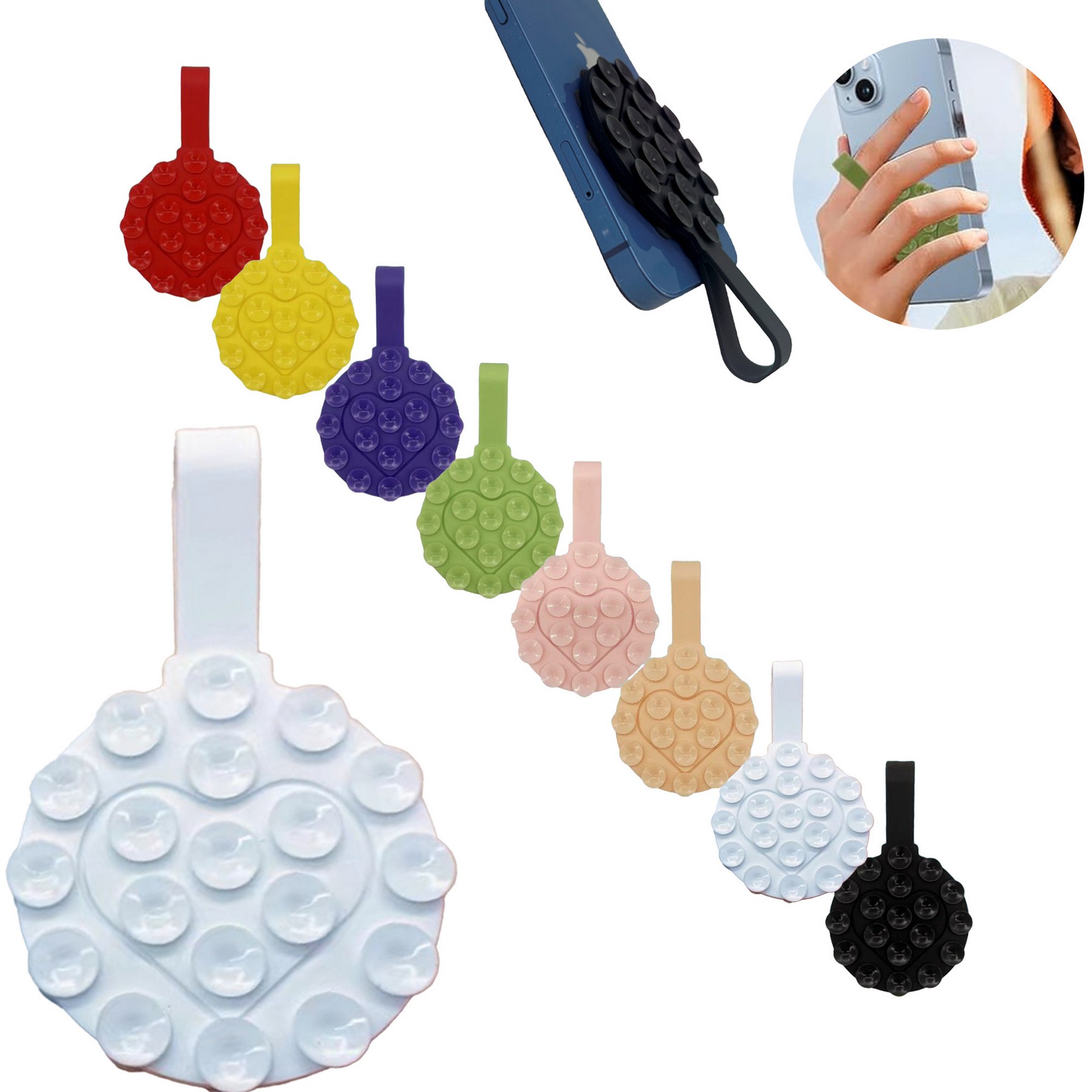 Double Sided Silicone Suction Cup Phone Holder 10