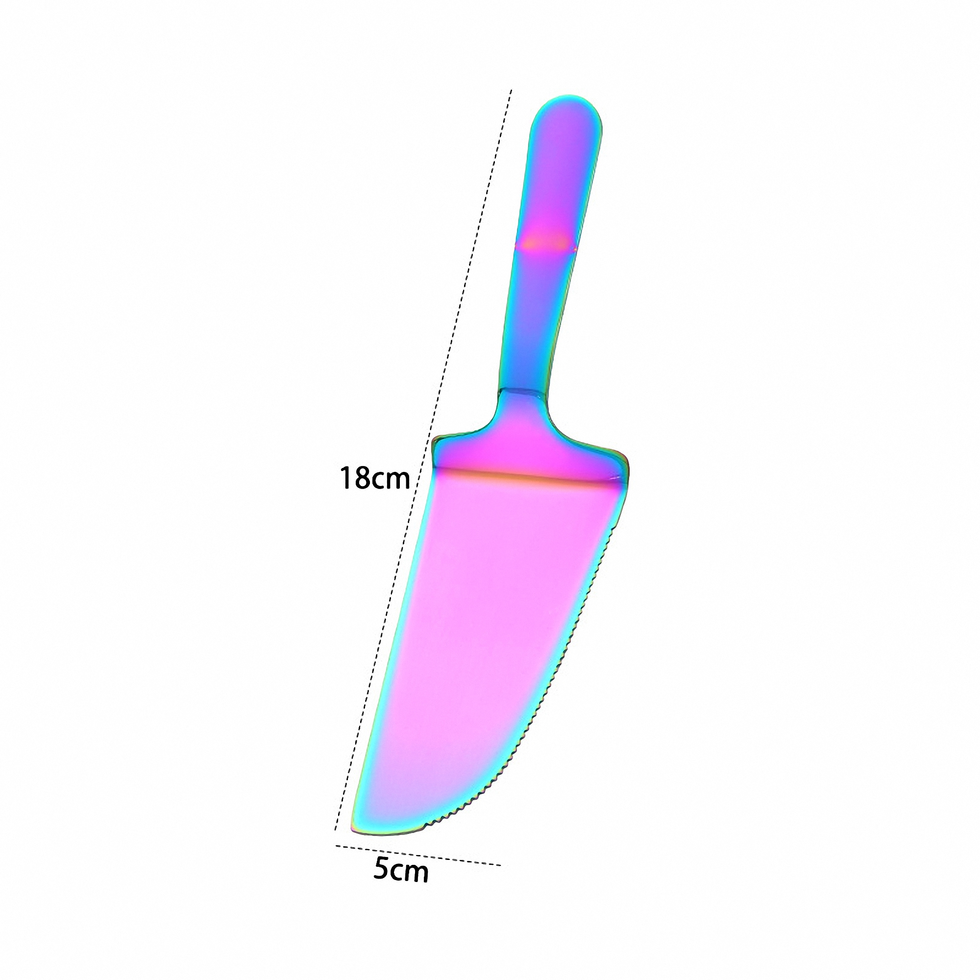 Stainless Steel Pizza Cutter and Cake Server, custom kitchen gadget with logo imprint 3