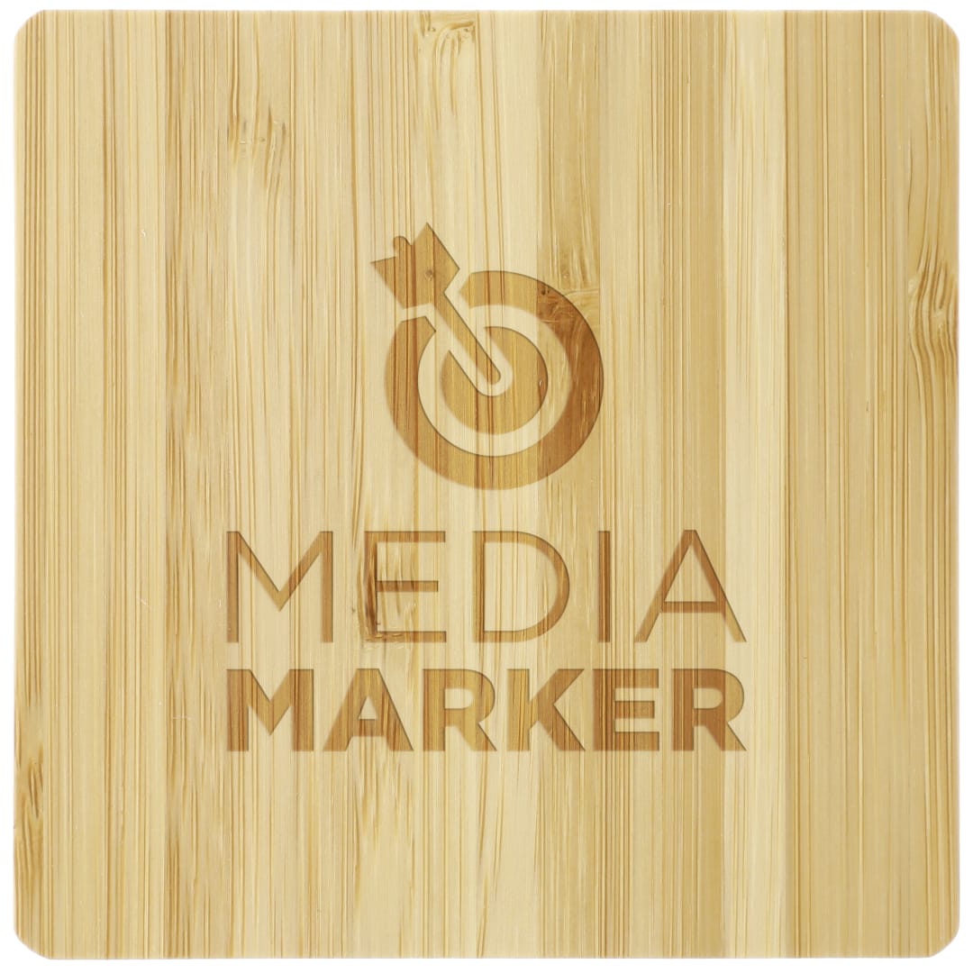 FSC® 100% Bamboo Wireless Charge Pad w/Dual Output 74