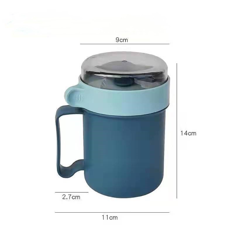 Portable Soup Cup With Lid Spoon 2