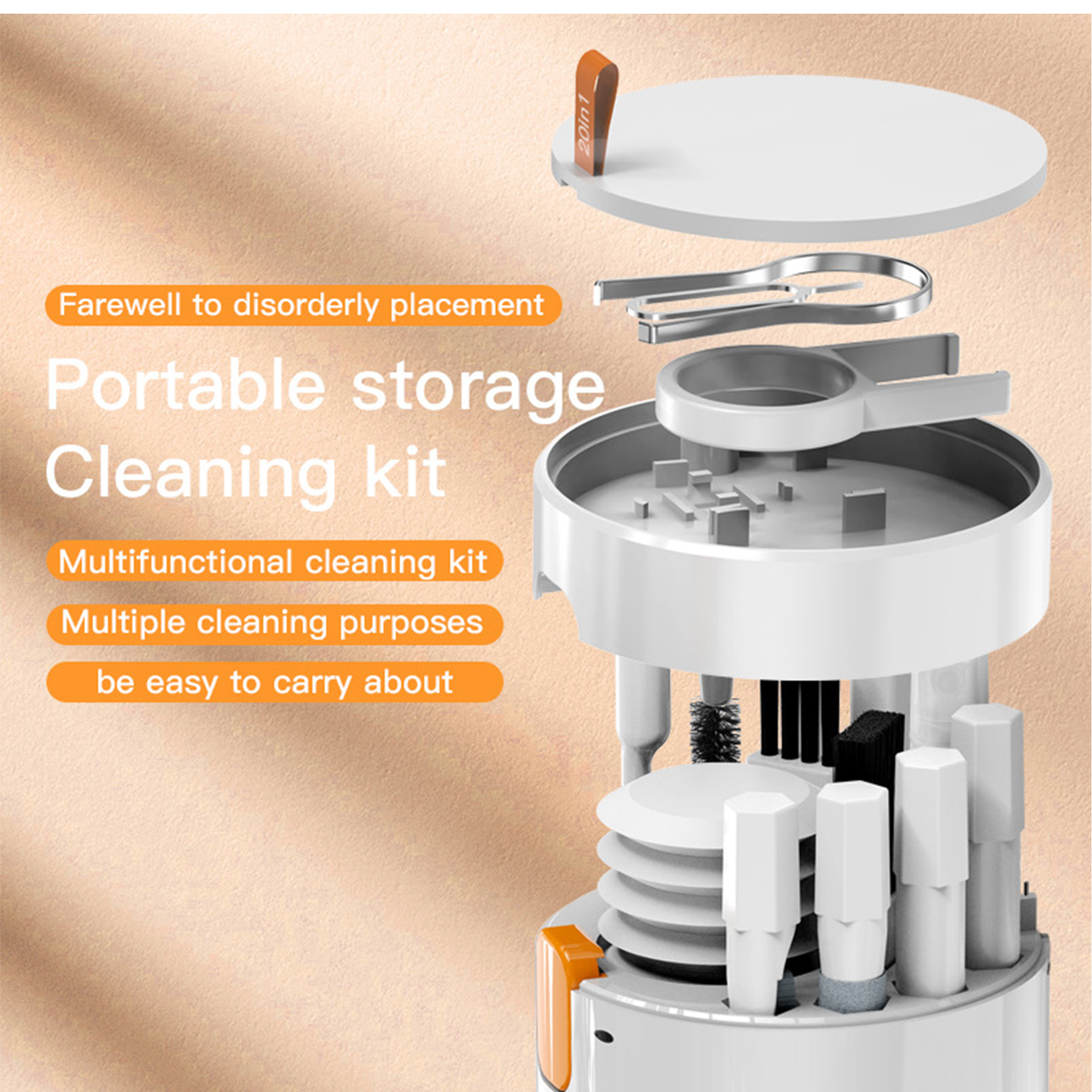 Portable Electronics Cleaning Kit for Multiple Devices 2