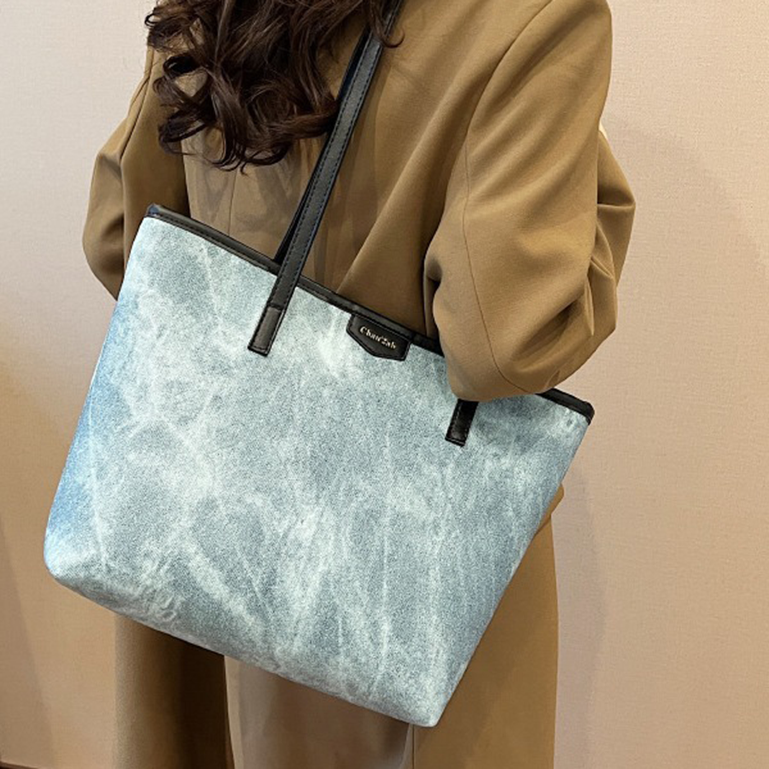 PU Leather Travel Shoulder Tote Bag 3
